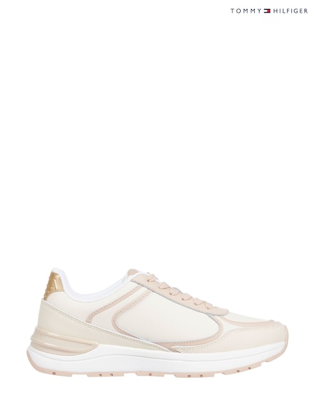 Tommy Hilfiger Pink Casual Fashion Leather Runner Trainers (AW8482) | €157