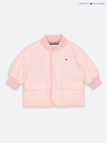 Tommy Hilfiger Pink Quilted Jacket (AW8485) | R$ 740