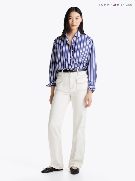 Tommy Hilfiger Blue Essential Poplin Easy Fit Shirt (AW8548) | kr1 571