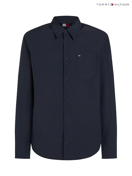 Tommy Hilfiger Blue Blue Packable Shacket (AW8554) | R$ 1,775