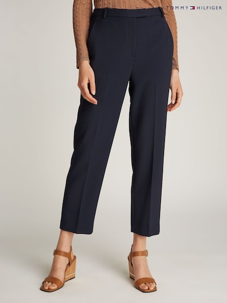Sininen - Tommy Hilfiger Slim Straight Trousers (AW8563) | €189