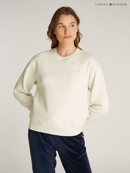 Tommy Hilfiger Natural Regular Fit Modern Crew Neck Sweatshirt (AW8564) | $157