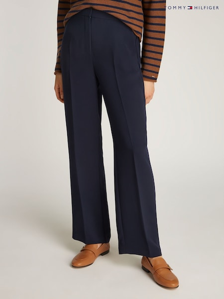 Tommy Hilfiger Relaxed Straight Crepe Trousers (AW8584) | €221