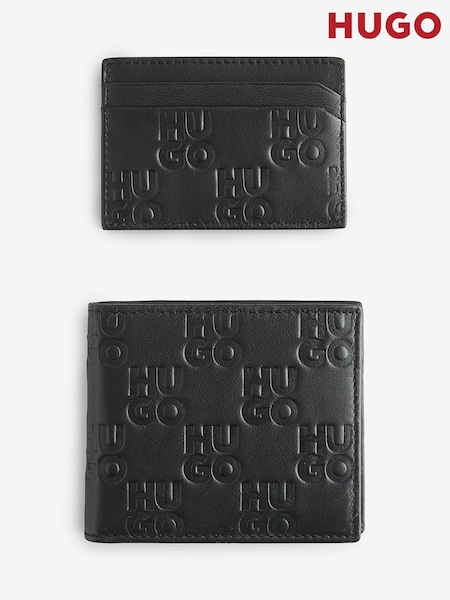 HUGO Stacked Logo Nappa Leather Gift Set (AW8622) | €65