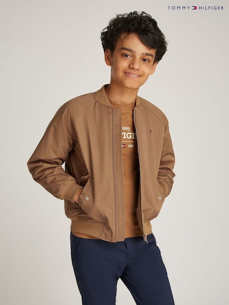 Tommy Hilfiger Brown Bomber Jacket (AW8705) | ₪453