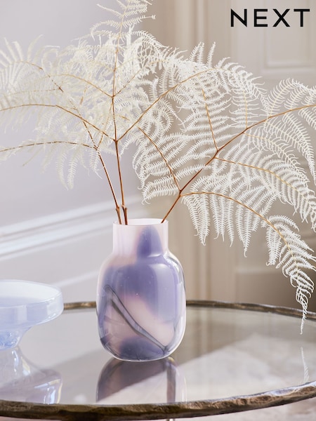 Pink/Purple Swirl Glass Vase (AW8767) | AED120