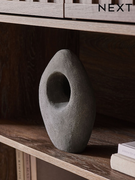 Grey Loxley Textured Ceramic Sculpture Ornament (AW8771) | €26