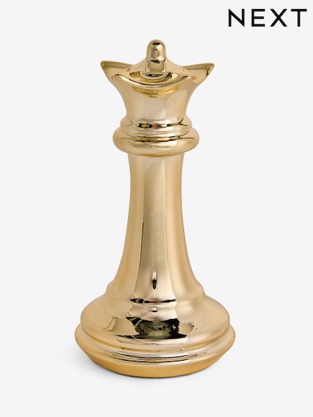 Gold Ceramic Chess Piece Ornament (AW8779) | €16