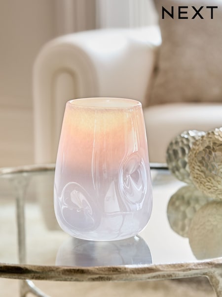 Lustre Glass Hurricane Candle Holder (AW8785) | ‏88 ر.ق.
