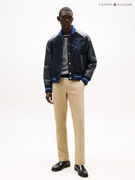 Tommy Hilfiger Cream Denton Stretch Structured Chino Trousers (AW8851) | €170