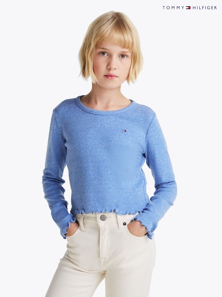 Mavi - Tommy Hilfiger Slim Long Sleeve Knit Top (AW8853) | ₺963