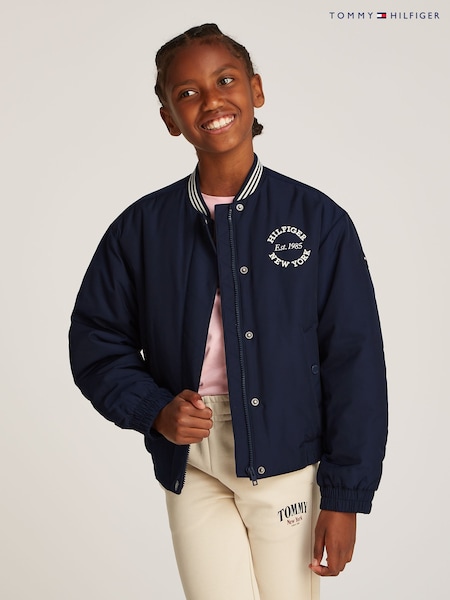 Tommy Hilfiger Varsity Satin Bomber Jacket (AW8855) | ‏524 د.إ.‏