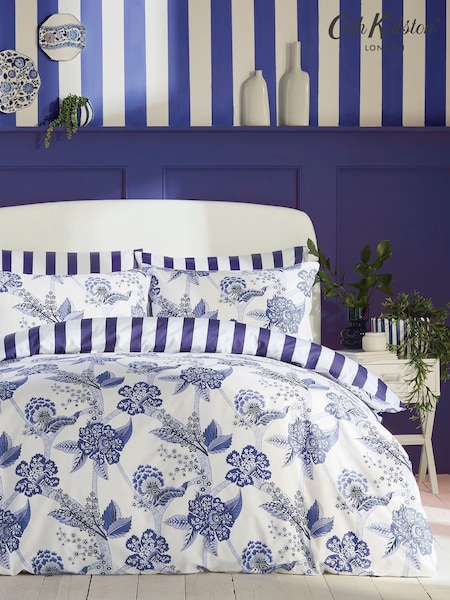 Cath Kidston Royal Blue 100% Cotton Doodles And Daydreams Duvet Cover and PillowcaseSet (AW8869) | €54 - €102