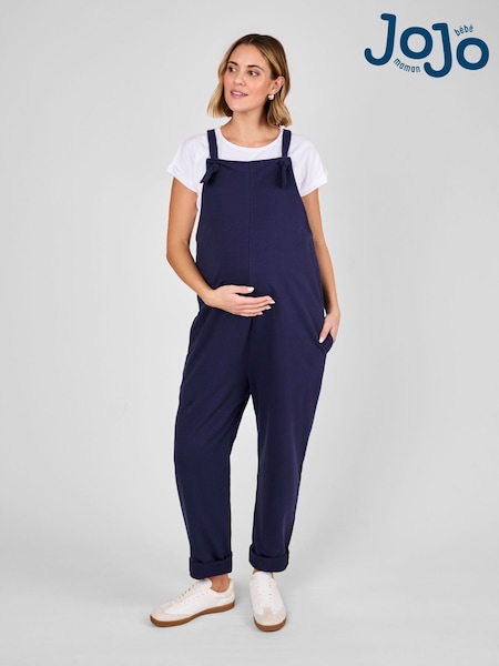Marineblau - JoJo Maman Bébé Jersey Dungarees (AW8966) | 63 €