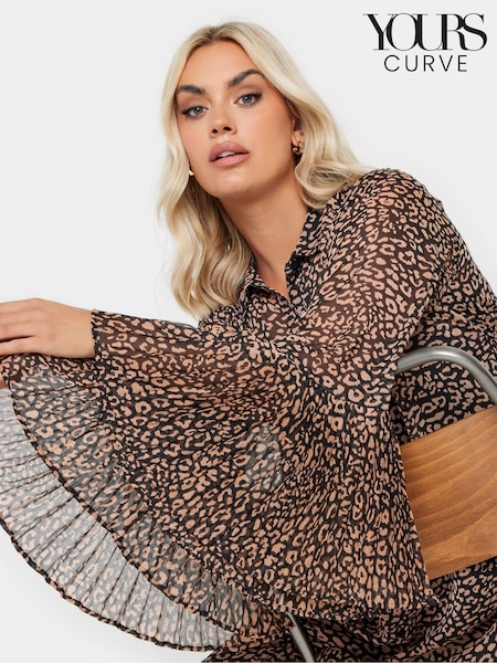 Yours Curve Black Pleated Back Shirt (AW9009) | €38