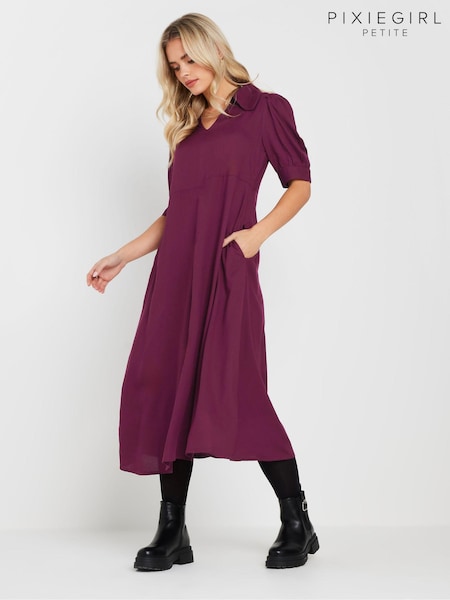 Pixiegirl Petite Collar Midi Dress (AW9027) | ‏181‏₪