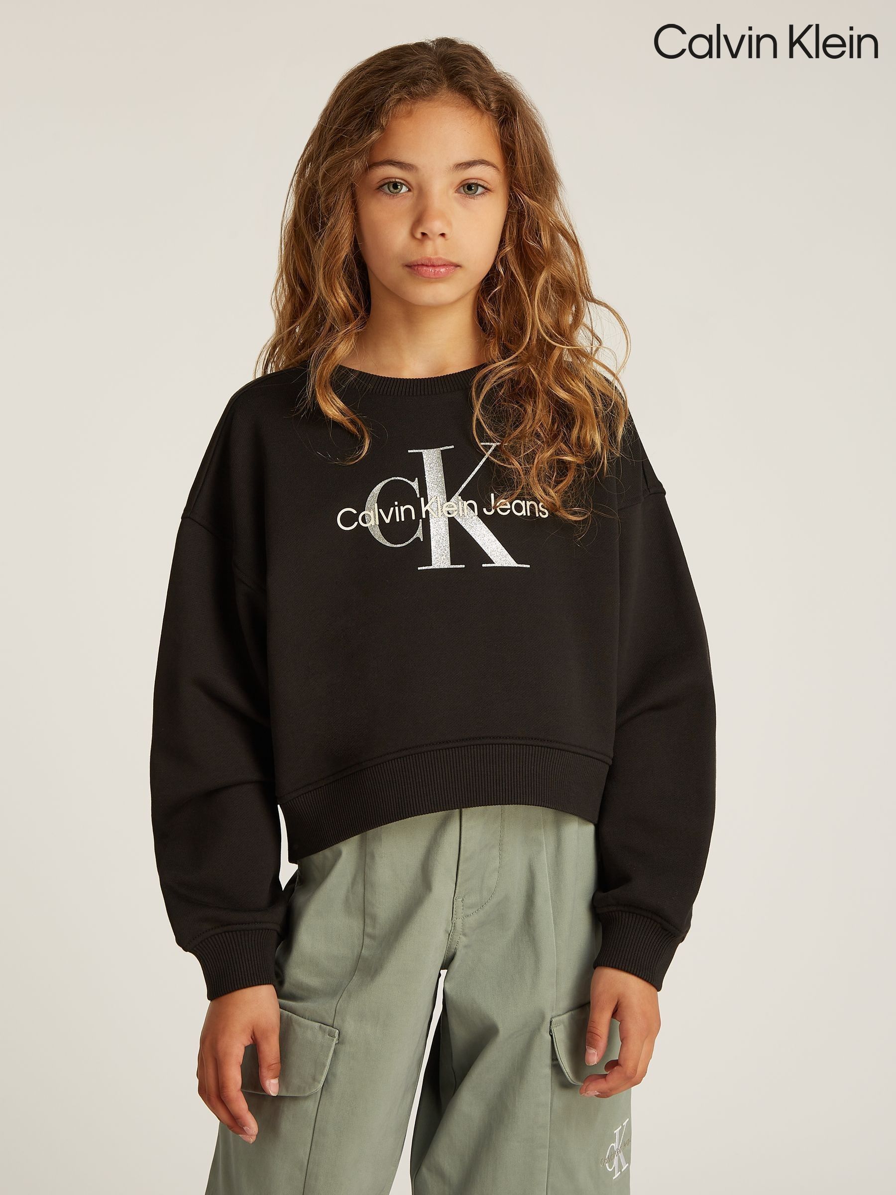 Sweat Tops Black Casual Cuffed Graphic Luxurybrands | Next Oman