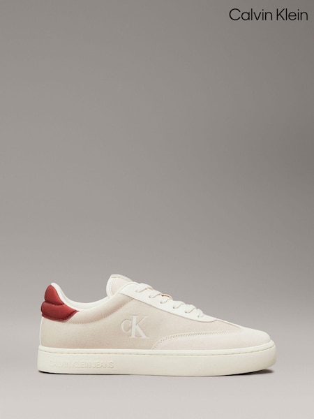 Calvin Klein Red Classic Cupsole Low Trainers (AW9137) | €120