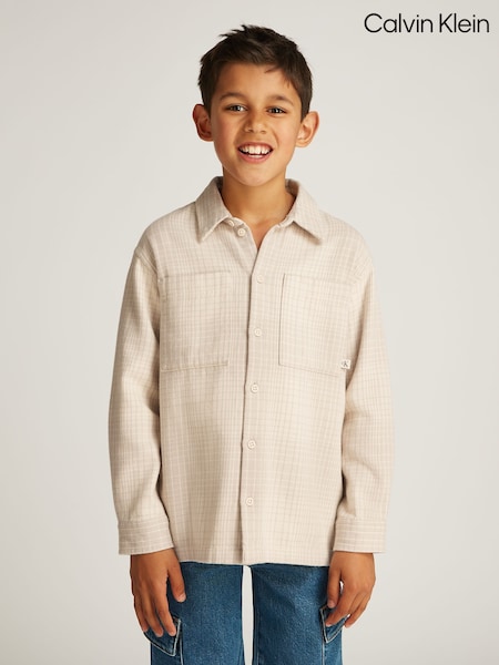 Calvin Klein Relaxed 100% Cotton Check Overshirt (AW9159) | ‏218 د.إ.‏ - ‏ 262‏ د.إ.
