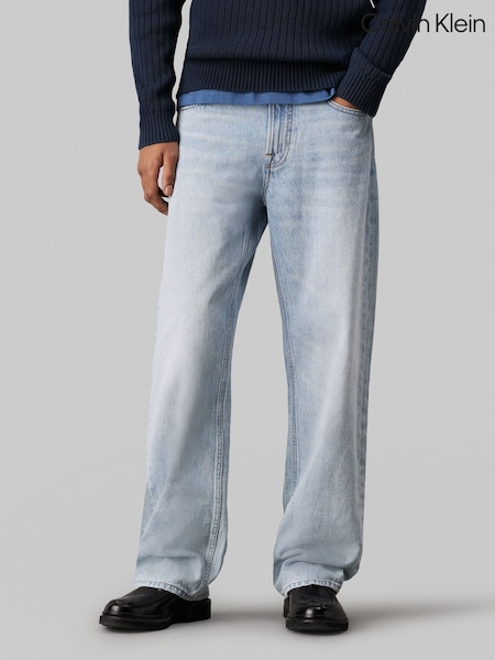 Calvin Klein Blue 90'S Straight Jeans (AW9187) | $200