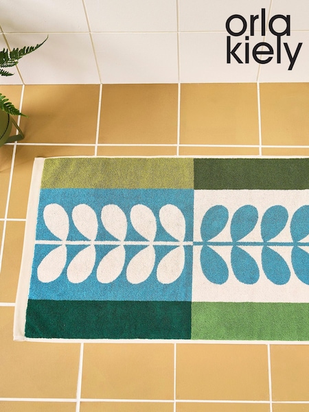 Orla Kiely Willow Stem Check Bath Mat (AW9197) | ₪131