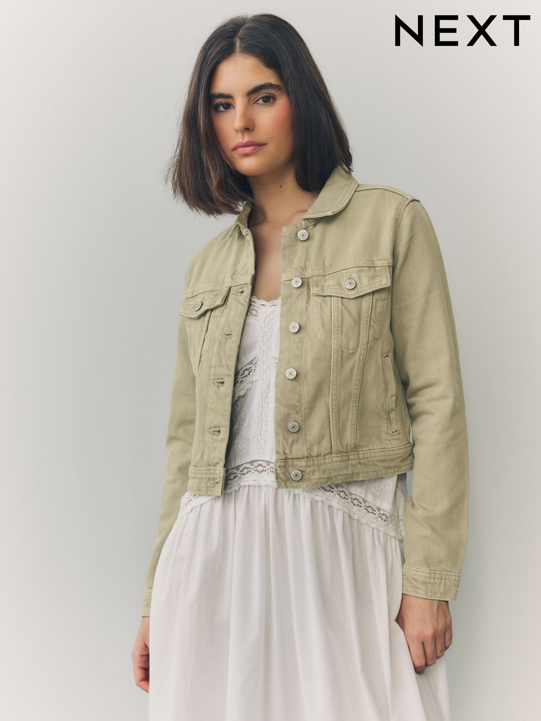 ジャケット AUTRY Women Jackets JAPM B5KD green Women's Short Green Jackets | Quilted Short Green Jackets | Next