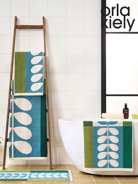 Orla Kiely Willow Stem Check Hand Towel (AW9212) | ₪96