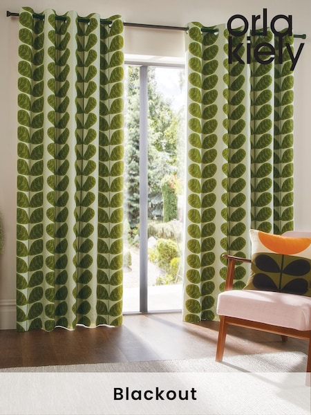 Orla Kiely Botanica Blackout Eyelet Curtains (AW9221) | R$ 555 - R$ 1.225