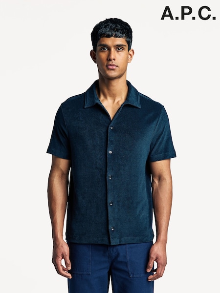 A.P.C. Blue Nicolo Shirt (AW9297) | €248