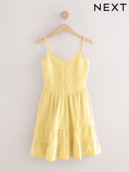 Gelb - 100% Cotton Jersey Mini Dress (AW9308) | 51 €