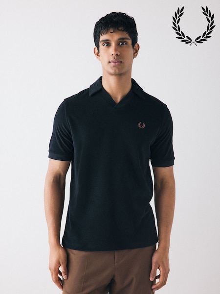 Fred Perry Open Collar Towelling Polo Shirt (AW9367) | €124