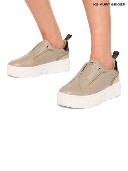 Телесный - KG Kurt Geiger Leighton Knit Gem Trainers (AW9378) | €105