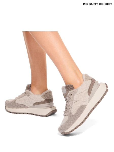 KG Kurt Geiger Natural Louisa Warm Trainers (AW9386) | €79