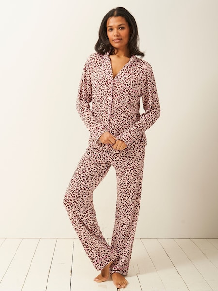 Stripe & Stare Long Sleeve Pyjamas Set (AW9430) | R$ 940