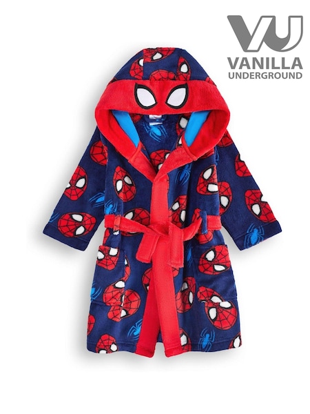 Vanilla Underground Red Spider-Man Boys Dressing Gown (AW9488) | €33