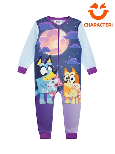 Character Blue Bluey Fleece All In One Pyjama (AW9531) | €26