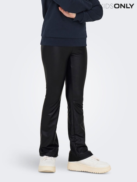 Flared Coated Trousers (AW9592) | 98 LEI