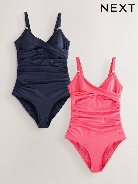 Azul/rosa - Tummy Control Swimsuits 2 Pack (AW9606) | 73 €