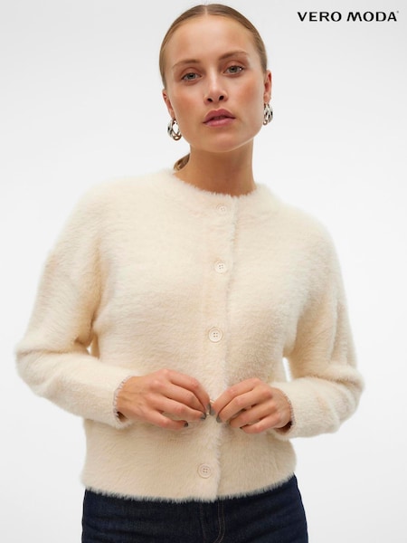 VERO MODA Fluffy Eyelash Long Sleeve Knitted Cardigan (AW9621) | € 32