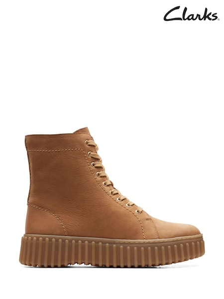 Clarks Natural Leather Torhill Rise Boots (AW9862) | €76