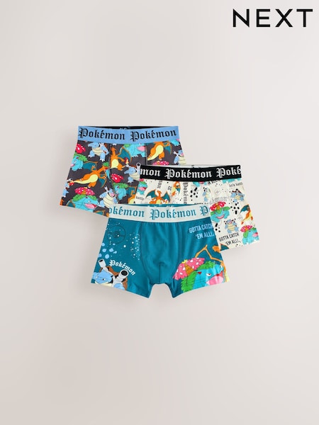 Multi Pokemon Trunks 3 Pack (5-12yrs) (AW9879) | 64 QAR - 74 QAR