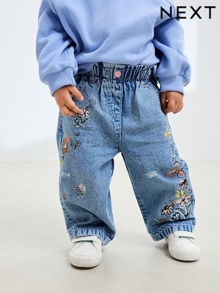 Denim Floral Print Jeans (3mths-7yrs) (AW9883) | AZN 40 - AZN 50