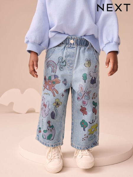 Denim Character Printed Jeans (3mths-7yrs) (AW9891) | €26 - €32