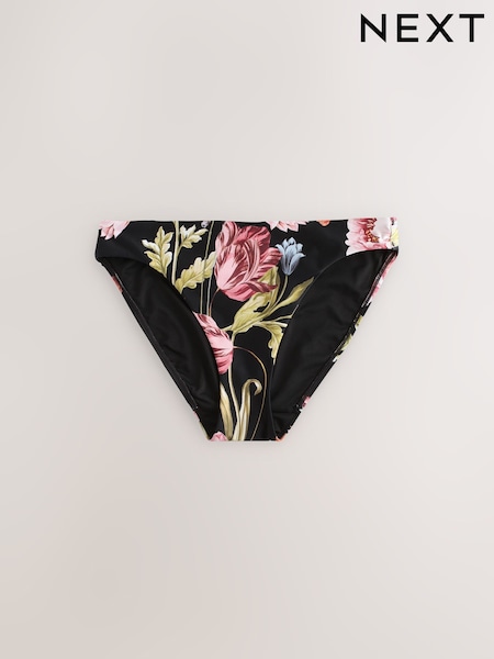 Black Floral Bikini Bottoms (AW9944) | €20.50