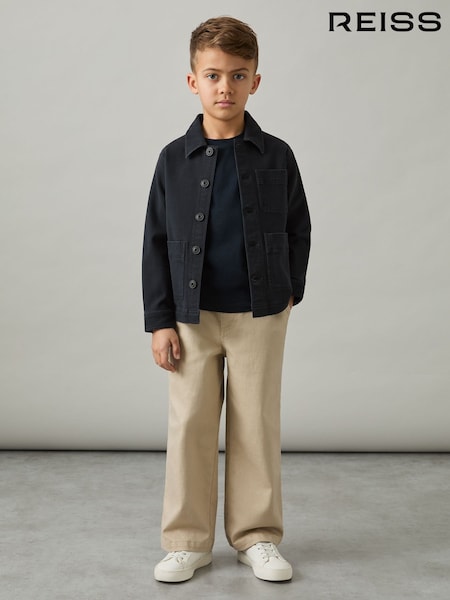 Reiss Navy Mcduffy 9-13 yrs Cotton-Blend Work Jacket (AW9959) | €68