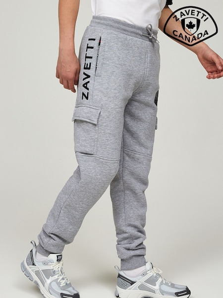 Cinza - Zavetti Canada Junior Botticini Reflective Black Cargo Joggers (AY0004) | R$ 445