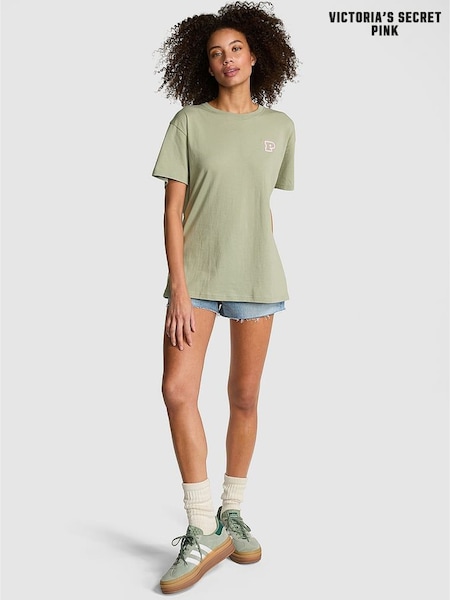 Victoria's Secret PINK Green Garden Short Sleeve Oversized T-Shirt (AY0103) | €29