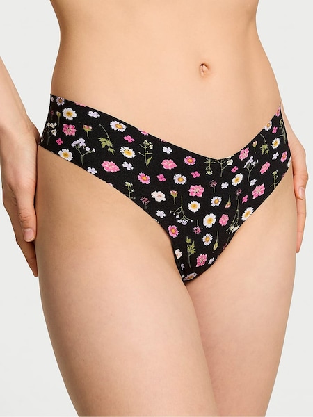 Victoria's Secret Black Floral Thong Knickers (AY0105) | €10.50