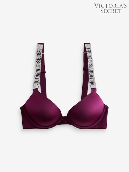 Victoria's Secret Kir Red Add 2 Cups Push Up Bombshell Shine Strap Bra (AY0110) | €68
