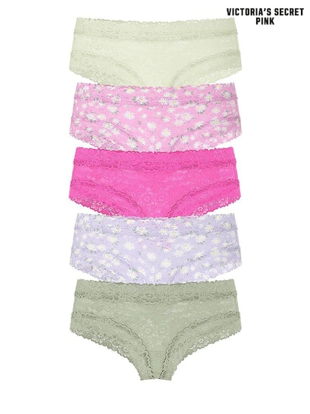 Victoria's Secret PINK Green/Pink/Purple/Green Cheeky 5 Pack Knickers (AY0140) | €31
